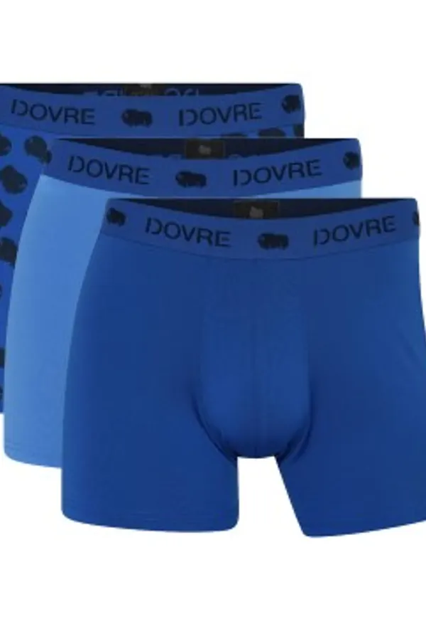 Dovre Kalsonger 3P Recycled Polyester Boxers Blå/Blå polyester Large Herr