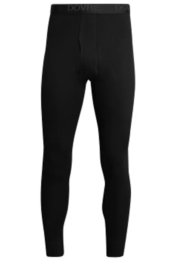 Dovre Long Johns Svart bomull Small Herr