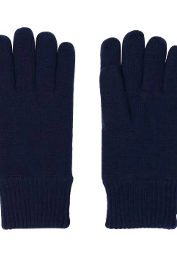 Dovre Mens Wool Gloves Marin ull One Size Herr