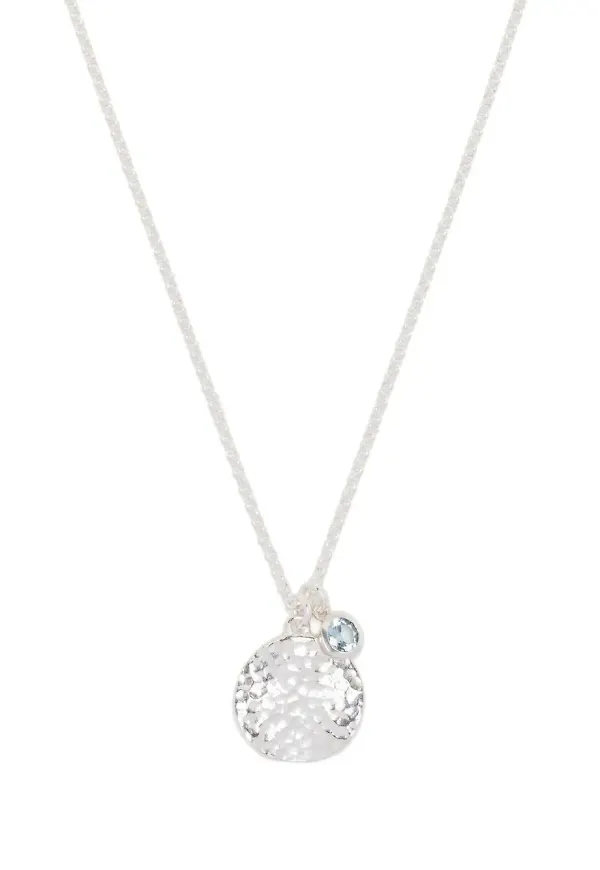 DOWER AND HALL halsband med topassmycke - Silverfärgad