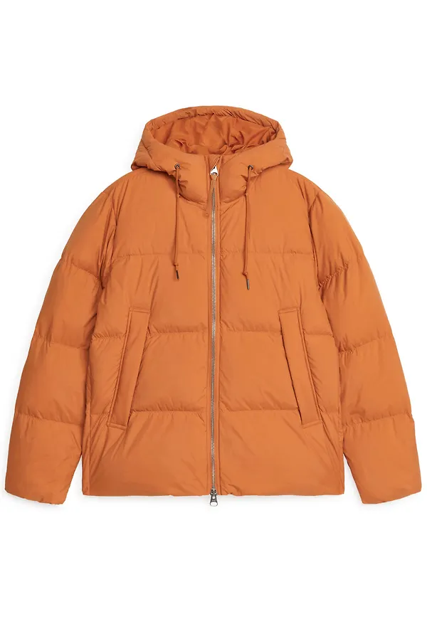 Down Puffer Jacket - Orange