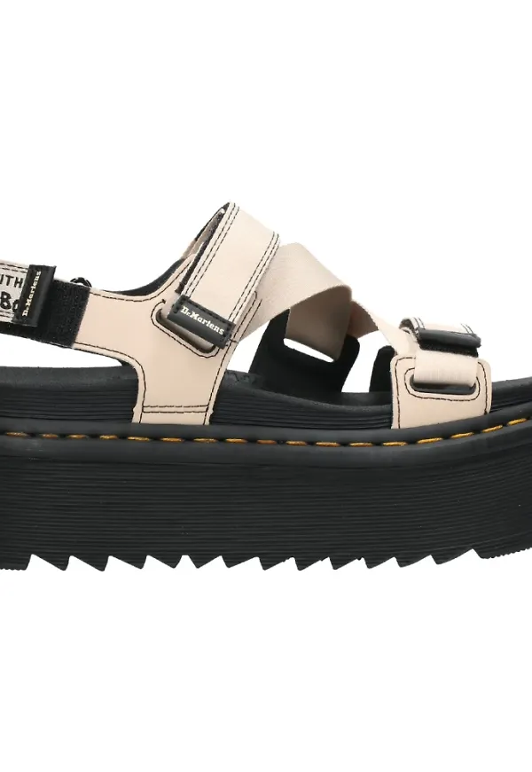 Dr. Martens Platta Sandalerer Beige, Dam
