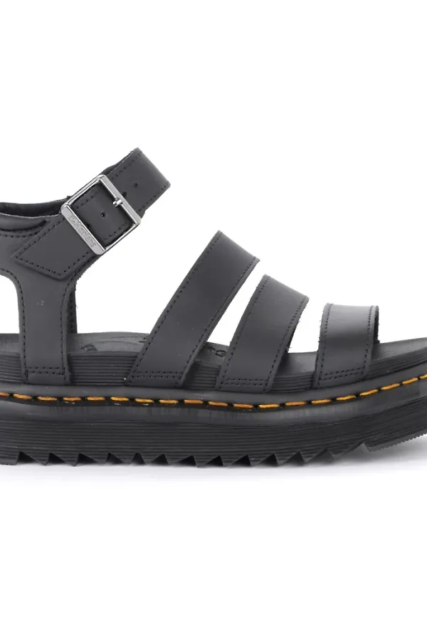 Dr. Martens Platta Sandalerer Svart, Dam
