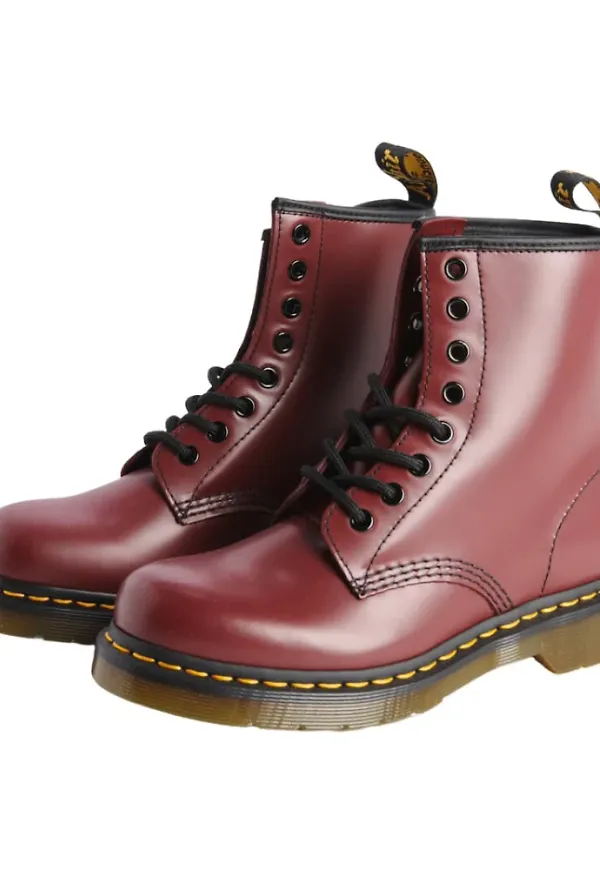 Dr. Martens Stövlar med snörning Röd, Dam