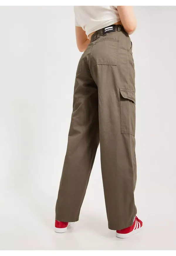 Dr Denim Donna Cargo Cargobyxor Walnut