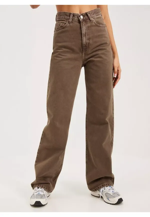 Dr Denim Echo High waisted jeans Chocolate