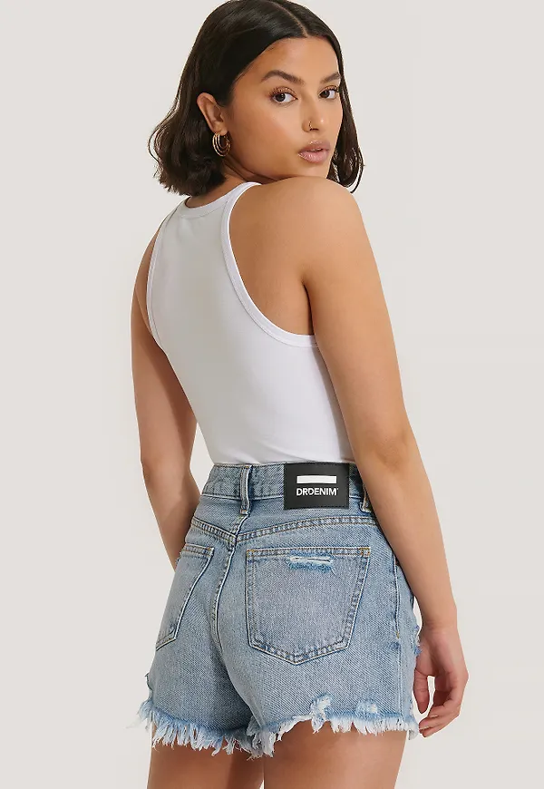 Dr Denim Skye Shorts - Blue