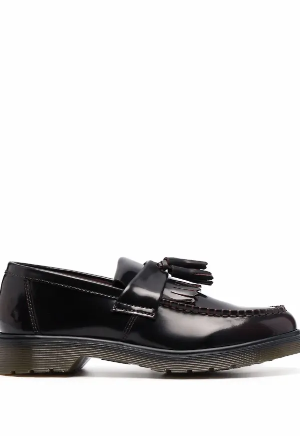 Dr. Martens Adrian loafers med tofsdetalj - Röd