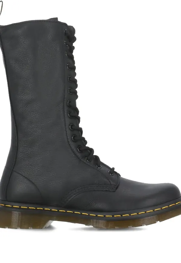 Dr. Martens stövlar med snörning och dragkedja - Svart