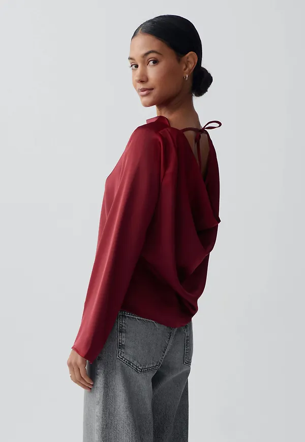Draped blouse