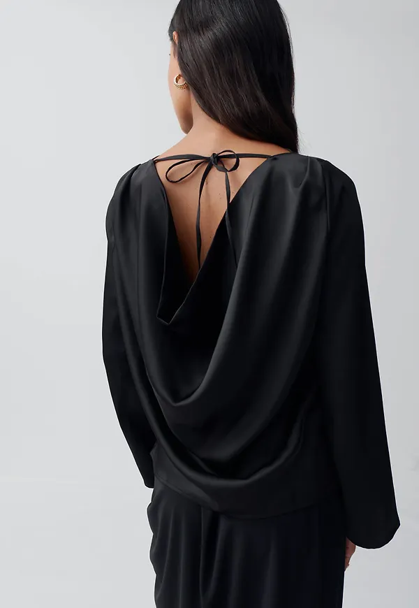 Draped blouse
