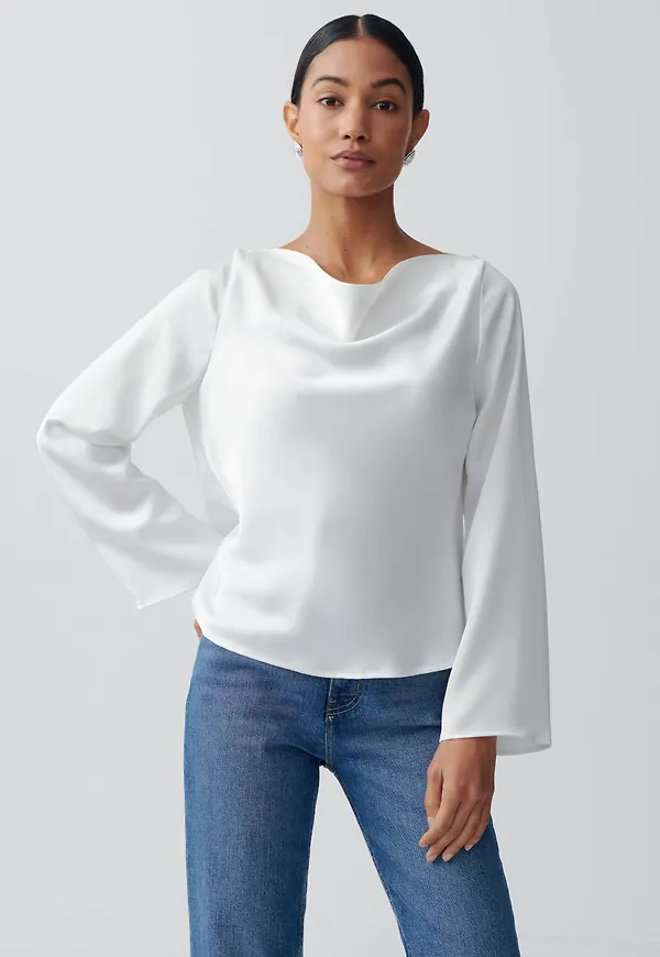 Draped blouse