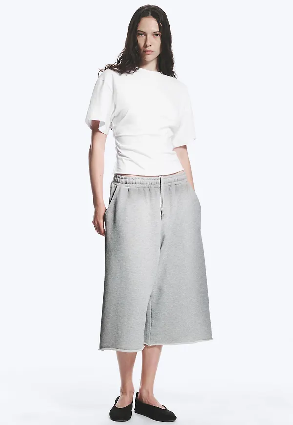 DRAPED FITTED T-SHIRT