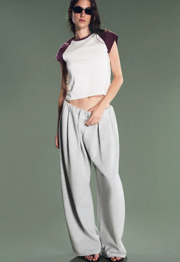 Draped Jersey Trousers