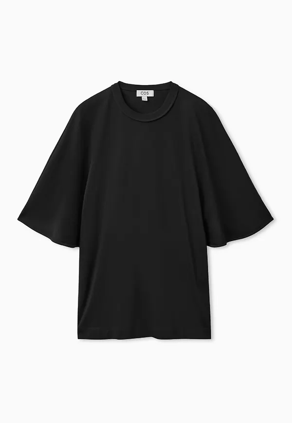 DRAPED SLEEVE T-SHIRT