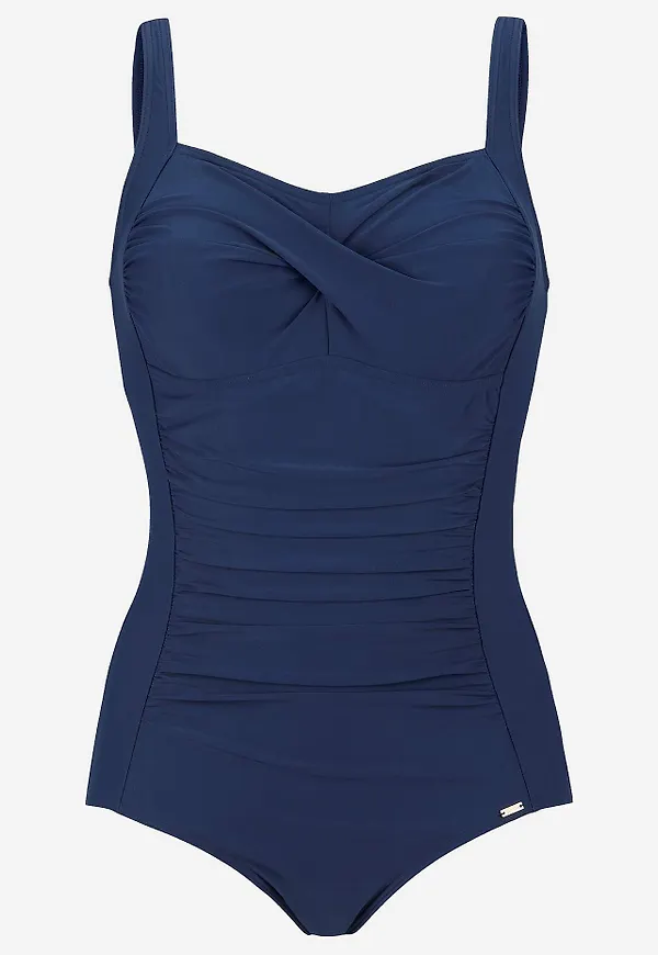 Draperad shapingbaddräkt