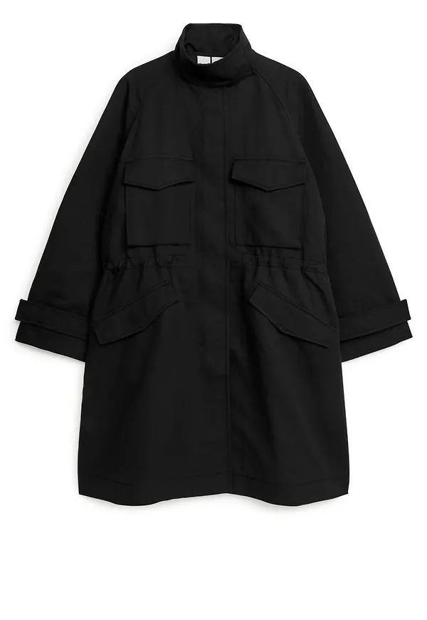 Drawstring Jacket - Black