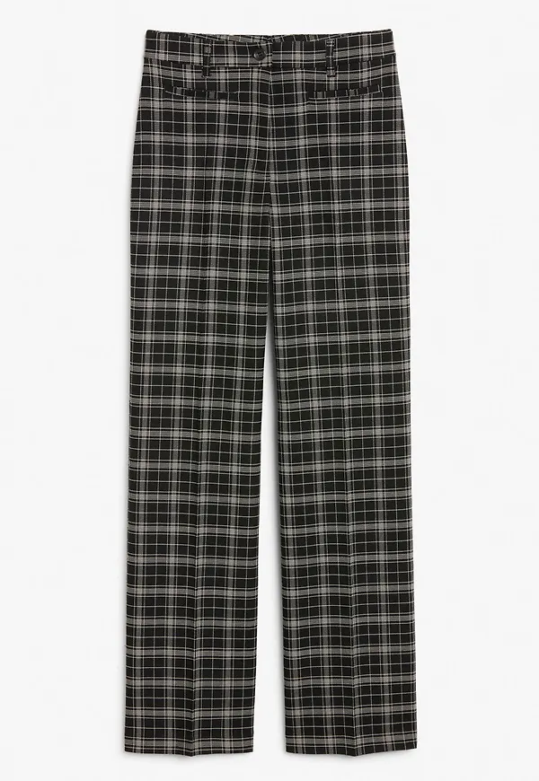 Dressy wide leg trousers - Black