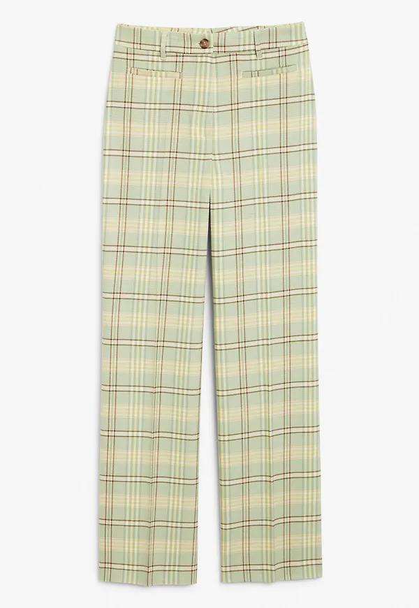 Dressy wide leg trousers - Green