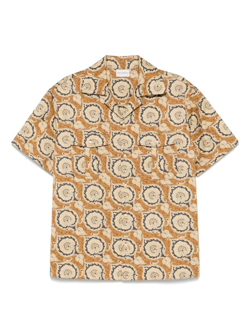 Drôle De Monsieur La Chemise paisleymönstrad skjorta - Gul