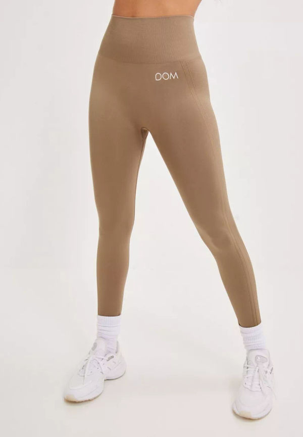 Drop Of Mindfulness - Träningstights - Brown - Cora - Träningskläder - Training Tights