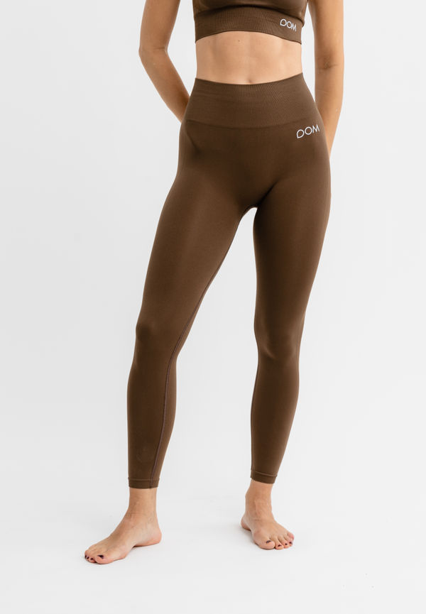 Drop Of Mindfulness Natalia Seamless Tights, Träningstights i storlek M och färg Brun