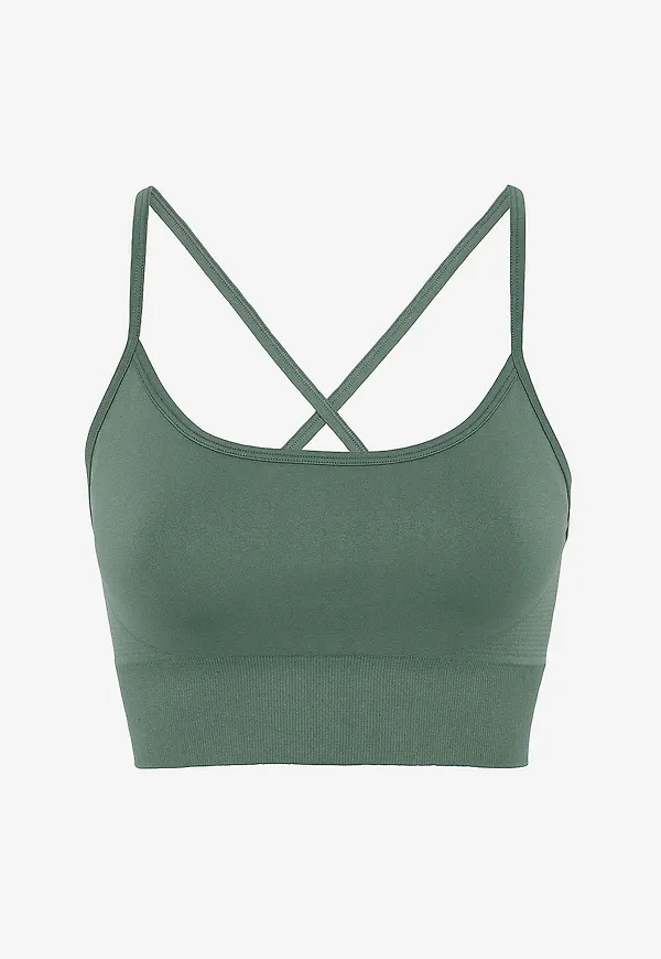 Drop Of Mindfulness - Sport-bh Signature Seamless Bra - Grön