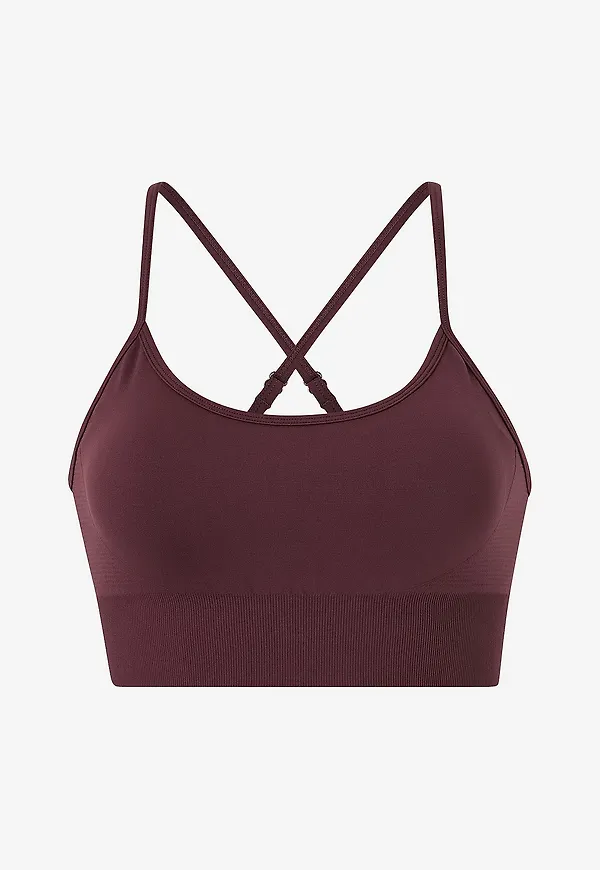 Drop Of Mindfulness - Sport-bh Signature Seamless Bra - Röd