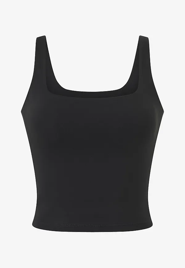 Drop Of Mindfulness - Träningslinne Butter Soft Scoop Tank Top - Svart