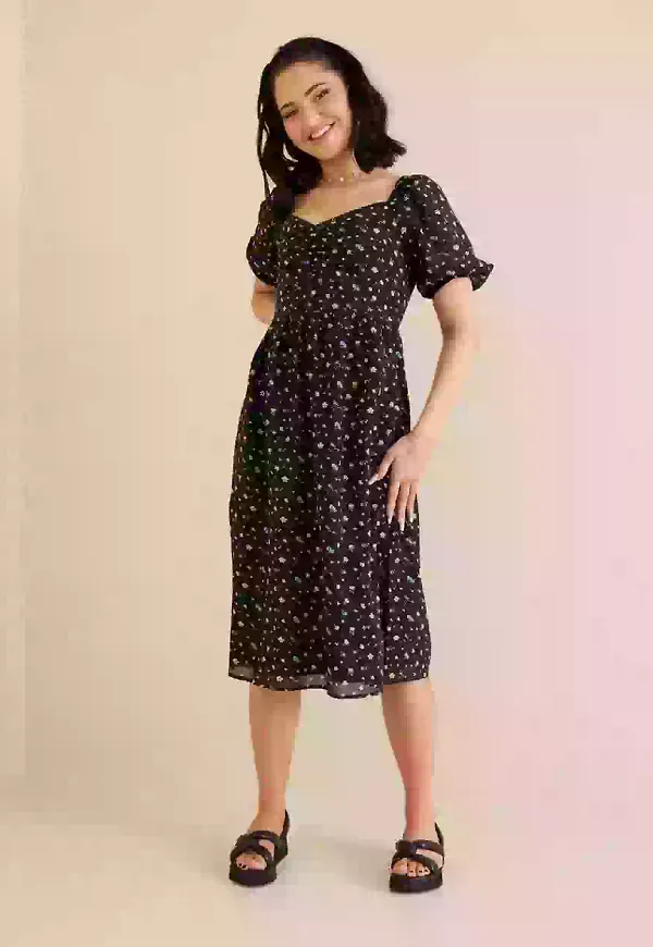 Dry Lake Blacnhe Dress Korta klänningar Black