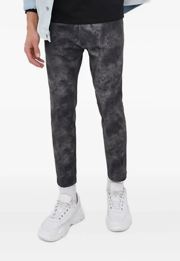 Drykorn batikmönstrade straight-jeans - Svart