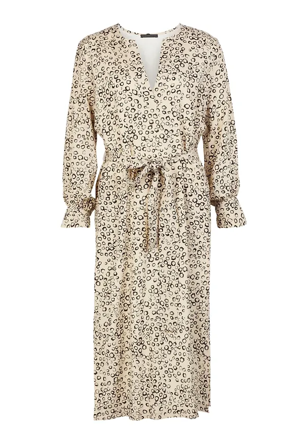 DRYKORN Klänning 'AIDANA' beige / svart