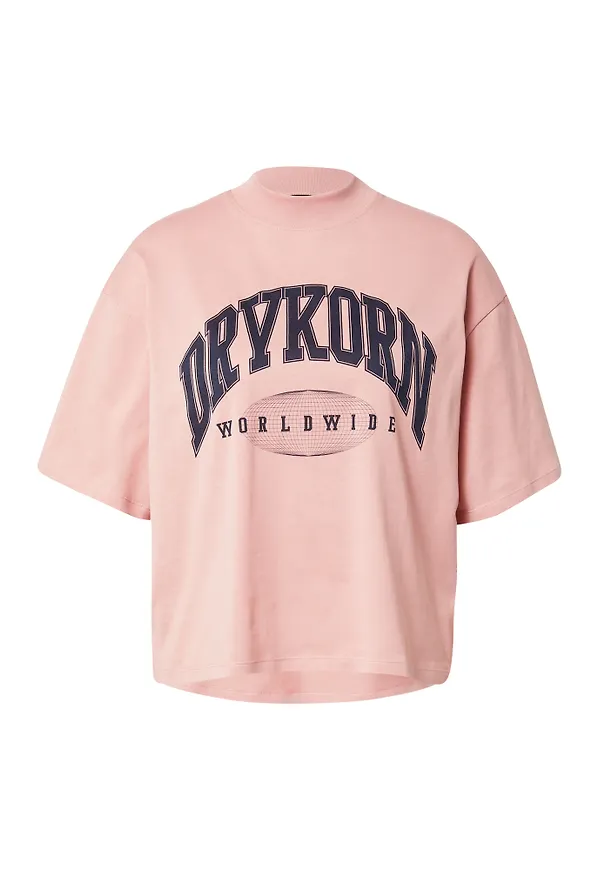 DRYKORN T-shirt 'KHARA' nattblå / gammalrosa