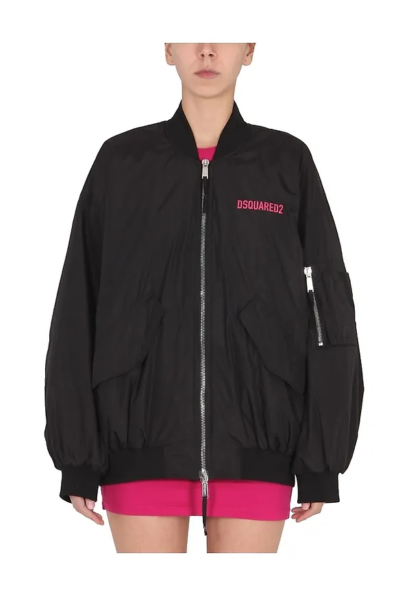 Dsquared2 - Bomberjackor - Svart - Dam - Storlek: XS