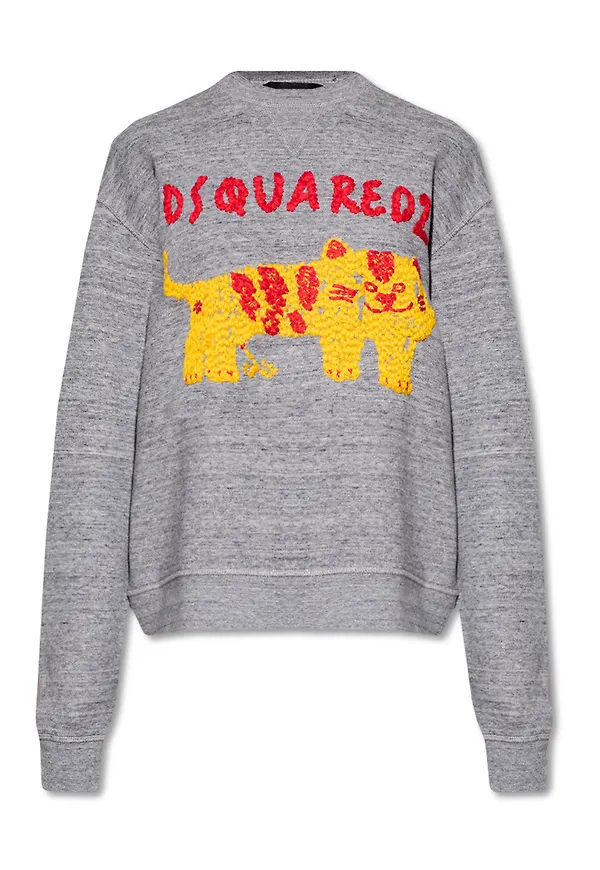 Dsquared2 - Hoodies - Grå - Dam - Storlek: Xs,2Xs,L,S,M