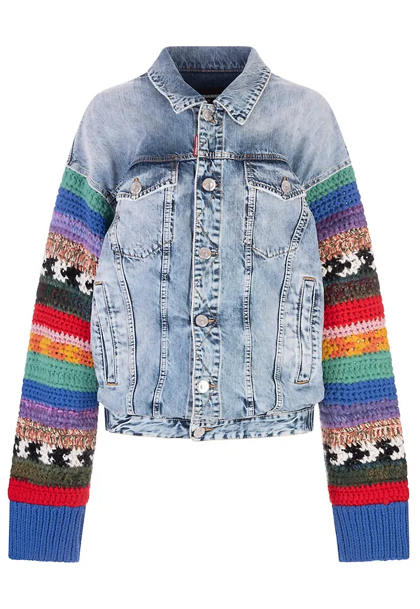 Dsquared2 - Jeansjackor - Blå - Dam - Storlek: Xs,2Xs