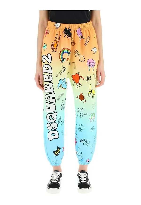 Dsquared2 - Mjukisbyxor - Orange - Dam - Storlek: Xs,L,S,M