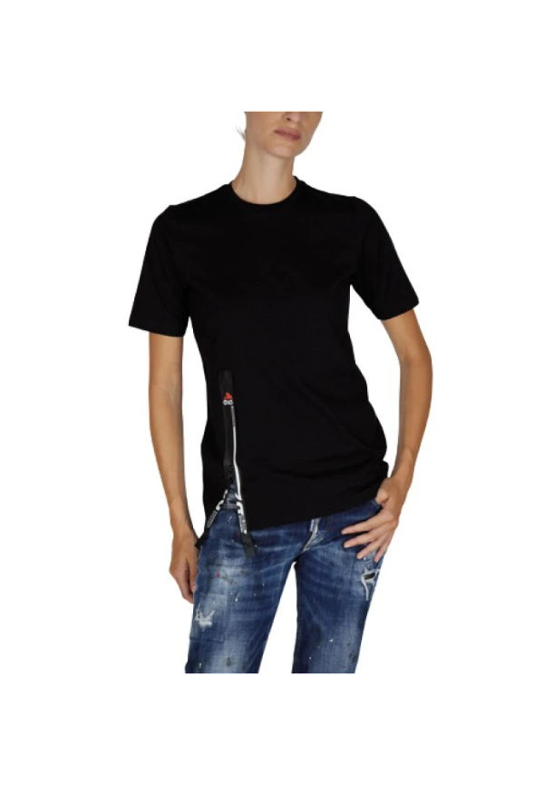 Dsquared2 - T-shirts - Svart - Dam - Storlek: XS