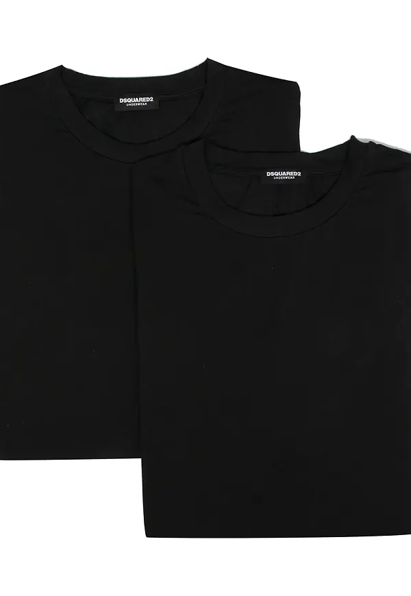 Dsquared2 2-pack klassiska t-shirts - Svart