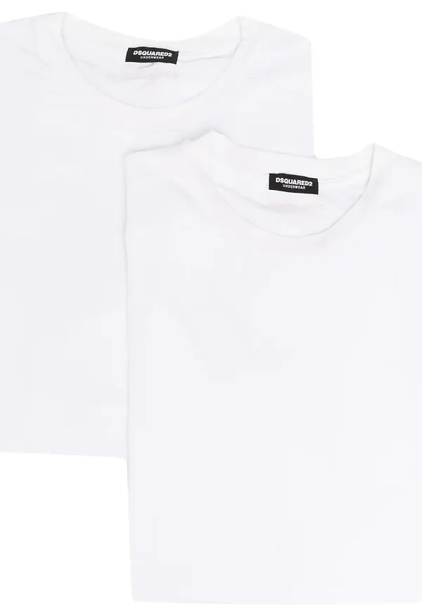 Dsquared2 2-pack klassiska t-shirts - Vit