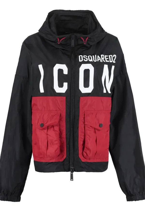 Dsquared2, Jacka, Dam, 2Xl, Icon Hooded Windbreaker