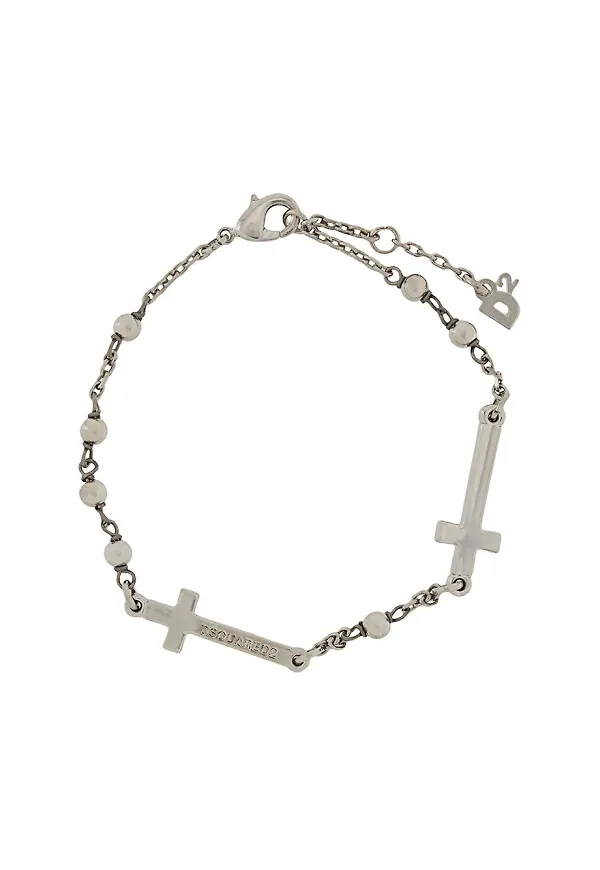 Dsquared2 armband med logotyp - Silverfärgad