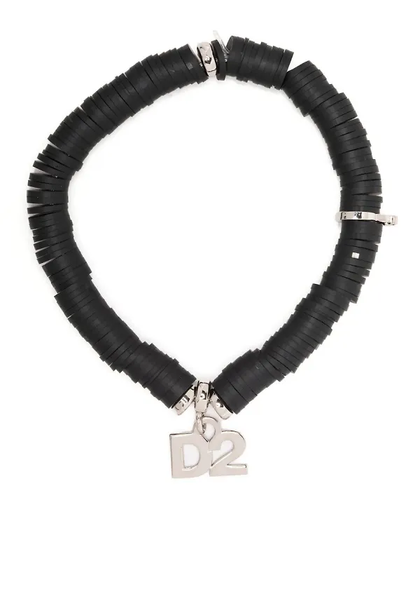 Dsquared2 armband med logotypberlock - Svart