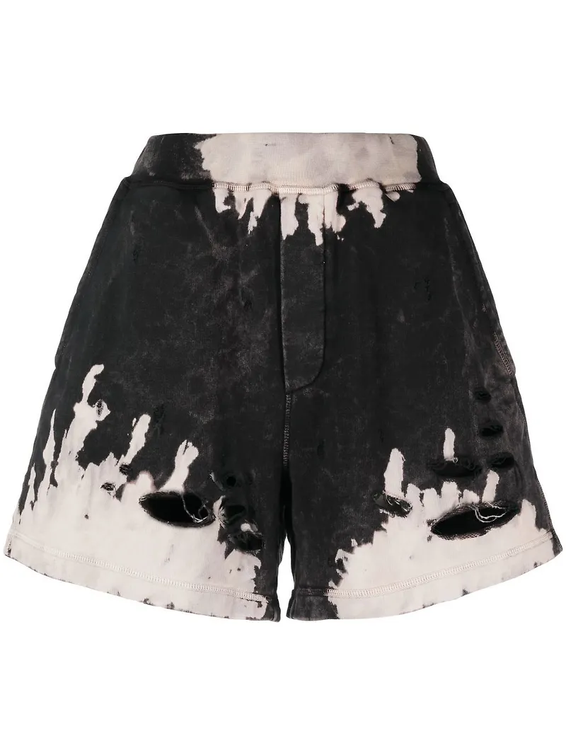 Dsquared2 Arnold shorts med blekt effekt - Svart
