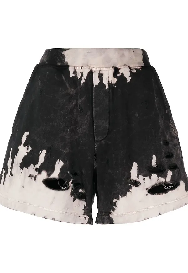 Dsquared2 Arnold shorts med blekt effekt - Svart
