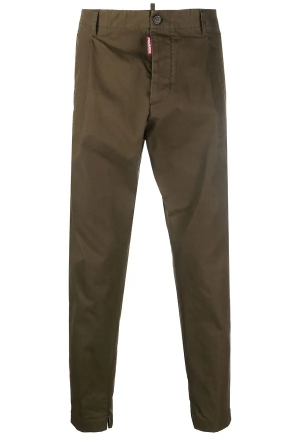 Dsquared2 avsmalnande chinos - Grön