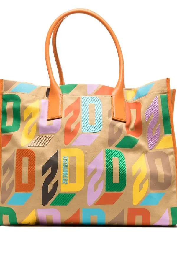 Dsquared2 axelväska med monogram - Orange