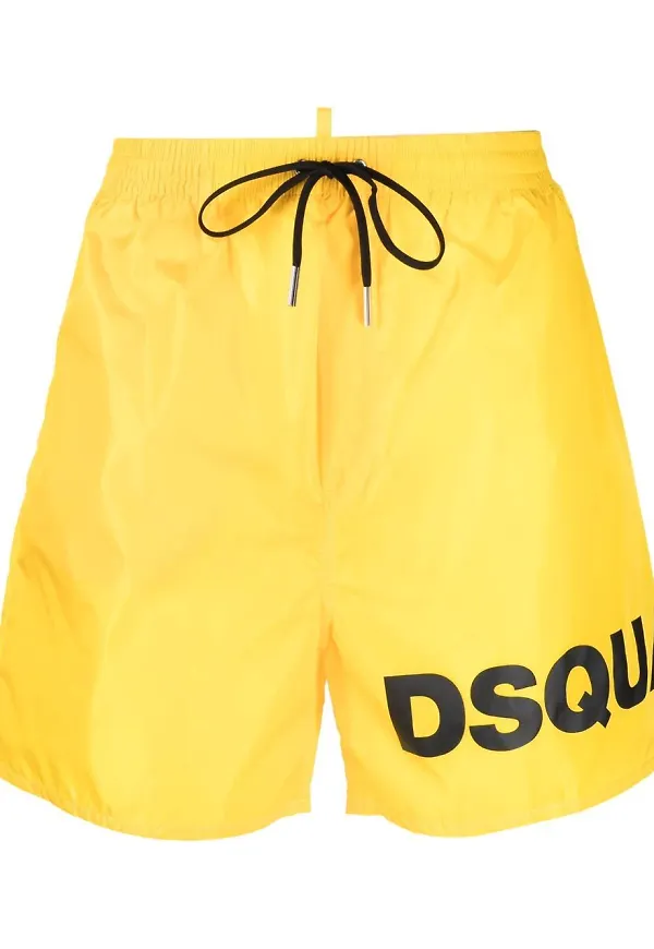 Dsquared2 badbyxor med dragsko - Gul