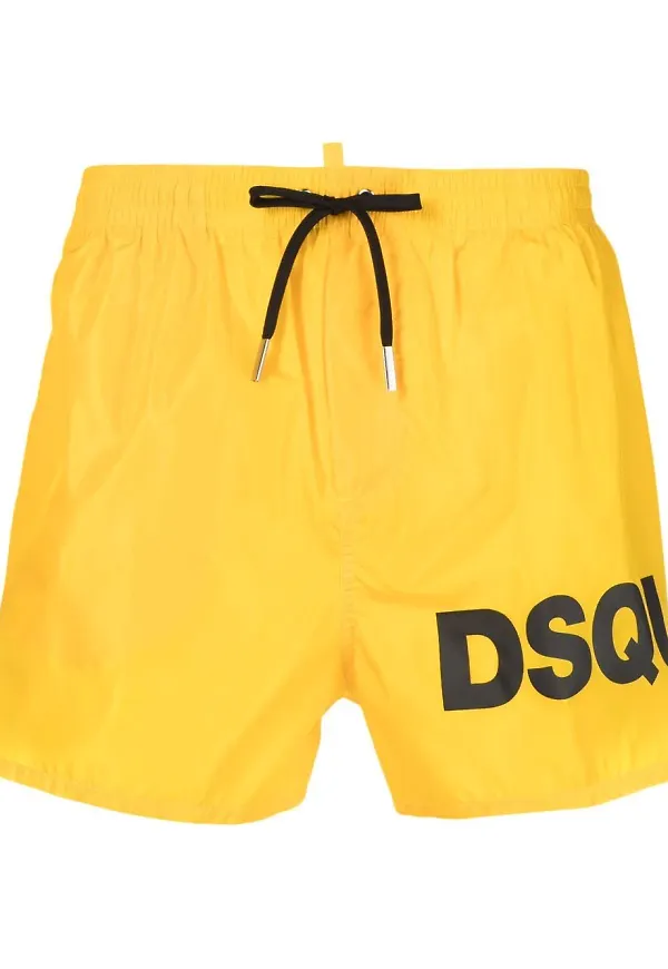 Dsquared2 badbyxor med dragsko - Gul
