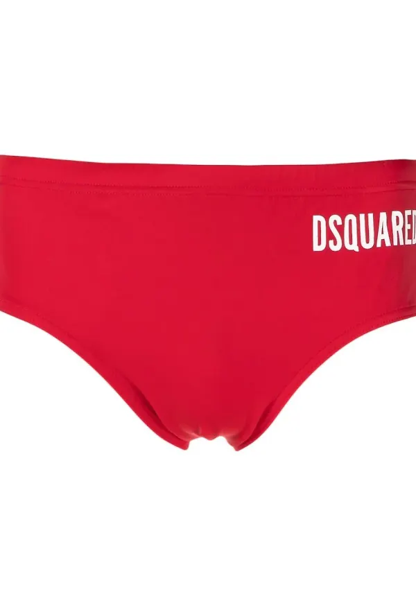 Dsquared2 badbyxor med dragsko - Röd